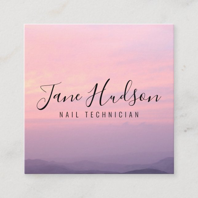 Elelgant Simple Minimalist Editable Business Card (Front)