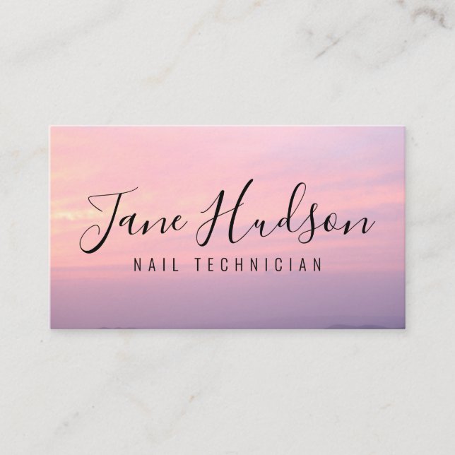 Elelgant Simple Minimalist Editable Business Card (Front)