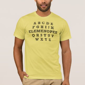 Elemenopee Alphabet Funny T-Shirt