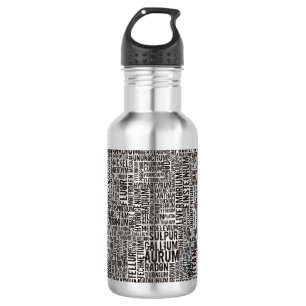element_001aChemical Elements Stainless Steel Water Bottle