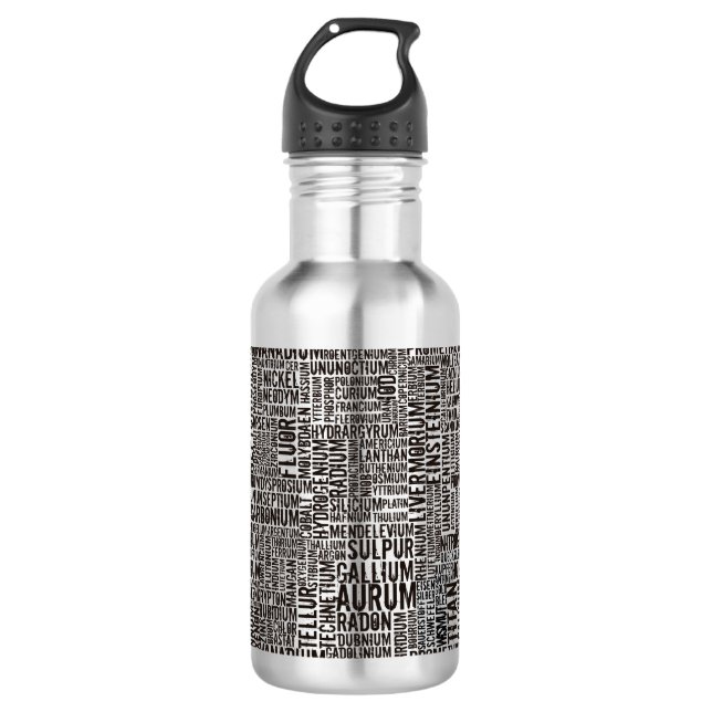 element_001aChemical Elements Stainless Steel Water Bottle (Front)