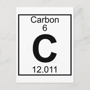 Element 006 - C - Carbon (Full) Postcard