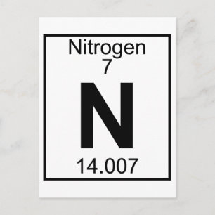 Element 007 - N - Nitrogen (Full) Postcard