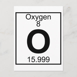 Element 008 - O - Oxygen (Full) Postcard