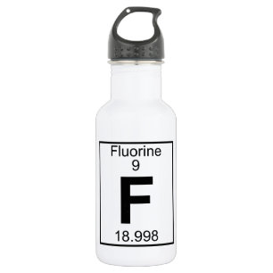 Element 009 - F - Fluorine (Full) Water Bottle