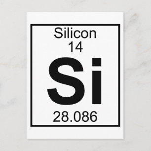 Element 014 - Si - Silicon (Full) Postcard