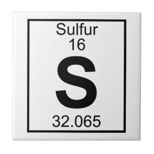 Element 016 - S - Sulfur (Full) Tile