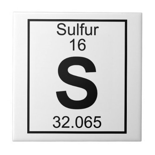 Element 016 _ S _ Sulfur Full Tile