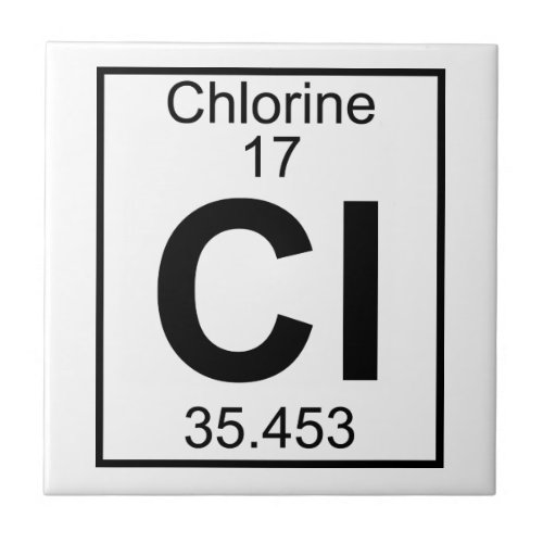 Element 017 _ Cl _ Chlorine Full Tile