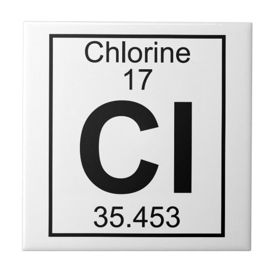 Element 017 Cl Chlorine (Full) Tile