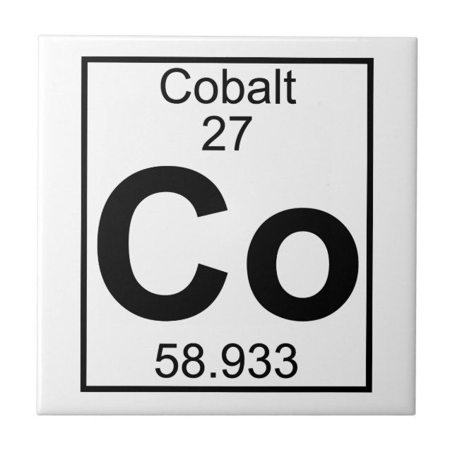 Element 027 - Co - Cobalt (Full) Ceramic Tile (Front)