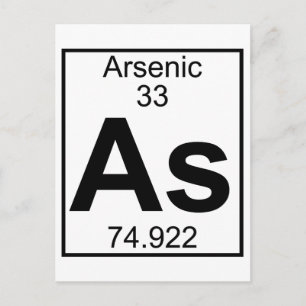 Element 033 - As - Arsenic (Full) Postcard