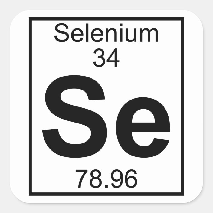 Element 034 Se Selenium Full Square Sticker 5356