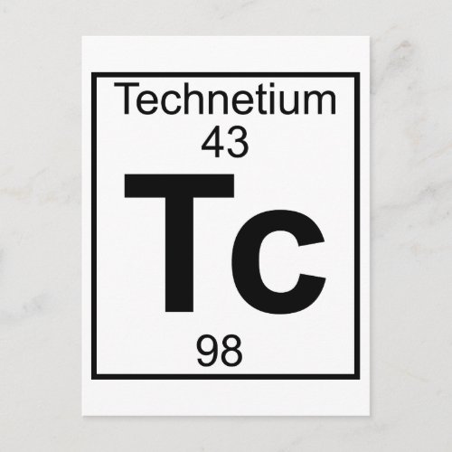 Element 043 _ Tc _ Technetium Full Postcard