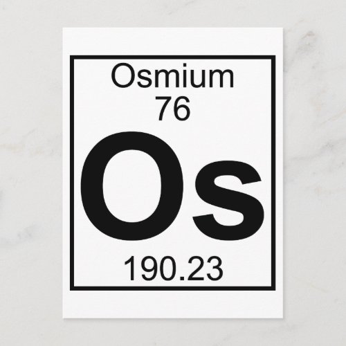 Element 076 _ Os _ Osmium Full Postcard