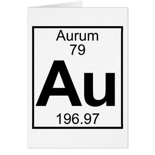 Element 079 - Au - Aurum (Full) Cards (Front)