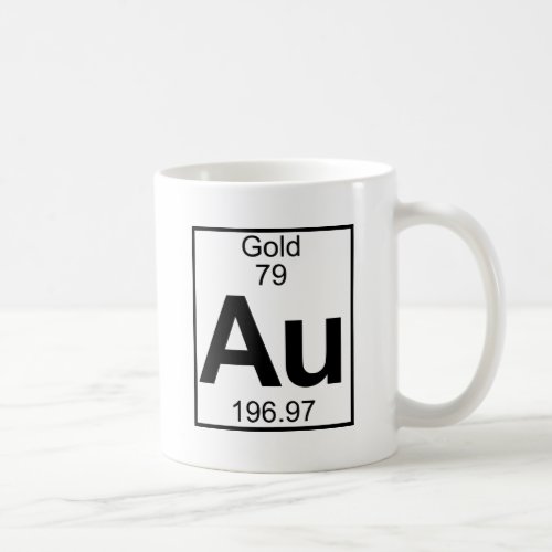 Element 079 _ Au _ Gold Full Coffee Mug