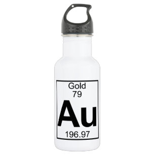 Element 079 - Au - Gold (Full) Water Bottle