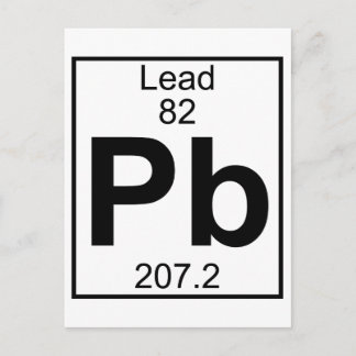 Element 082 - Pb - Lead (Full) Postcard