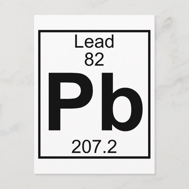 Element 082 - Pb - Lead (Full) Postcard (Front)