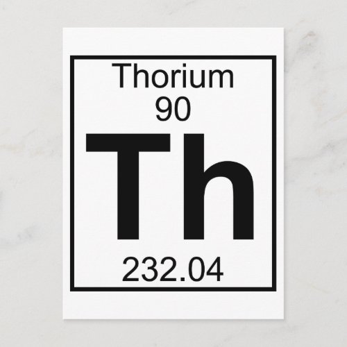 Element 090 _ Th _ Thorium Full Postcard