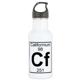 Element 098 - Cf - Californium (Full) Stainless Steel Water Bottle