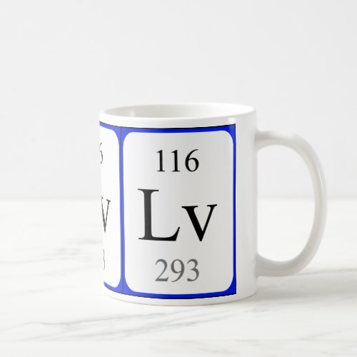 Element 116 white mug _ Livermorium