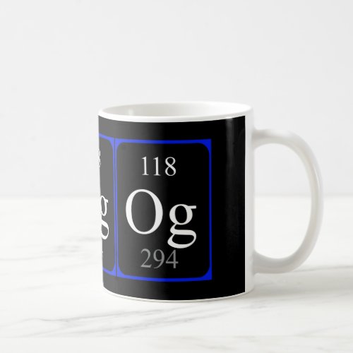 Element 118 mug _ Oganesson black