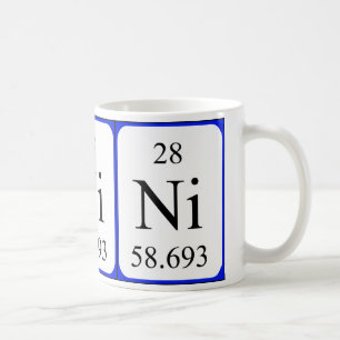 Element 28 white mug - Nickel