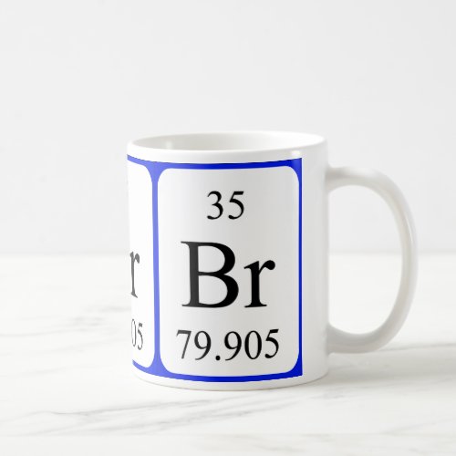 Element 35 white mug _ Bromine