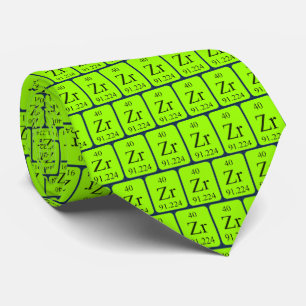 Element 40 Zirconium tie Transparent graphics