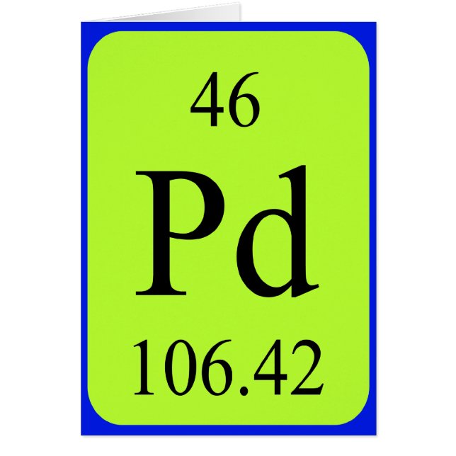 Element 46 card - Palladium (Front)