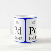 Element 46 white mug - Palladium (Front Left)