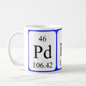 Element 46 white mug - Palladium (Left)