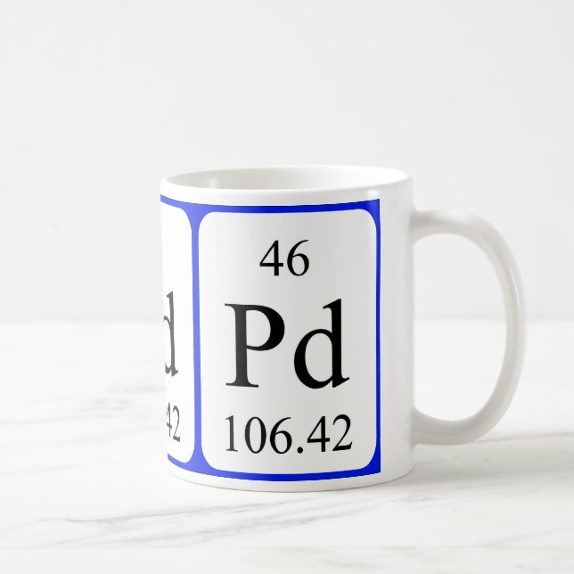 Element 46 white mug - Palladium (Right)