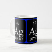 Element 47 mug - Silver (Front Left)