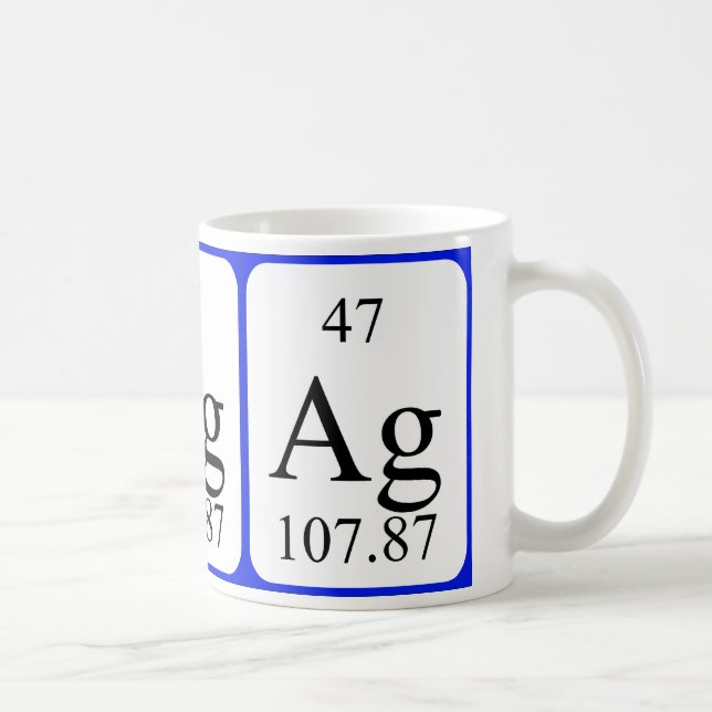Element 47 white mug - Silver (Right)