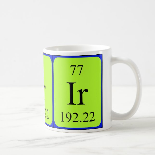 Element 77 mug - Iridium (Right)