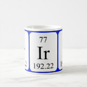 Element 77 white mug - Iridium (Center)