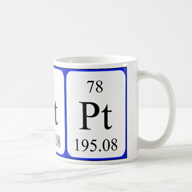 Element 78 white mug - Platinum (Right)