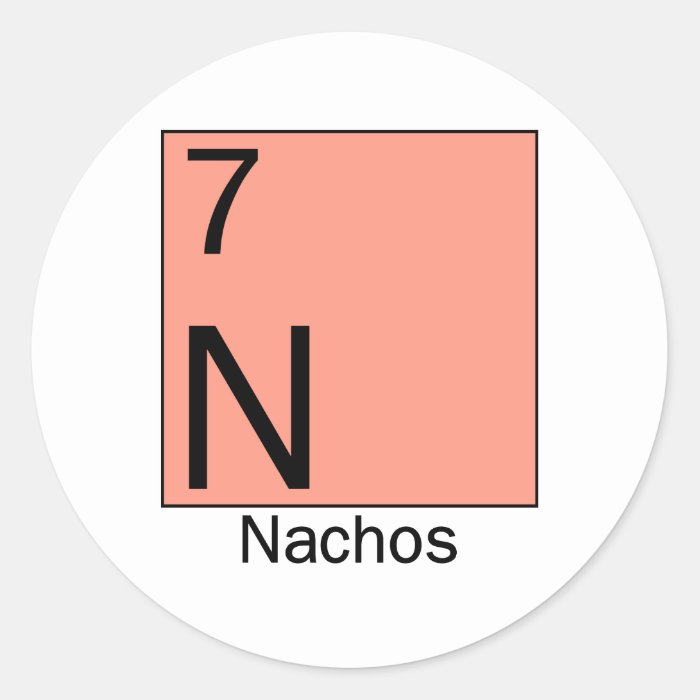 Element 7 Nachos Round Stickers