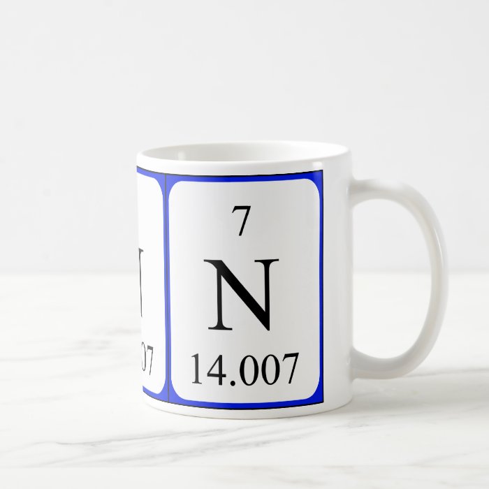 Element 7 white mug   Nitrogen