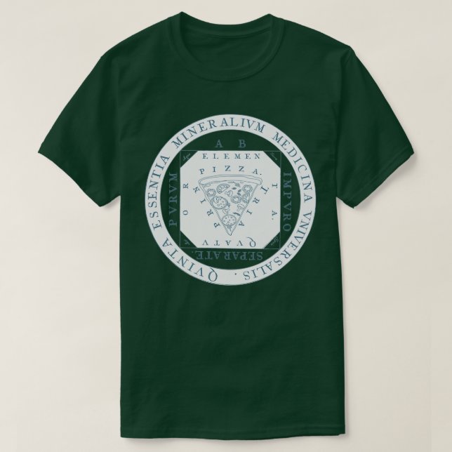 element alchemy science pizza T-Shirt (Design Front)