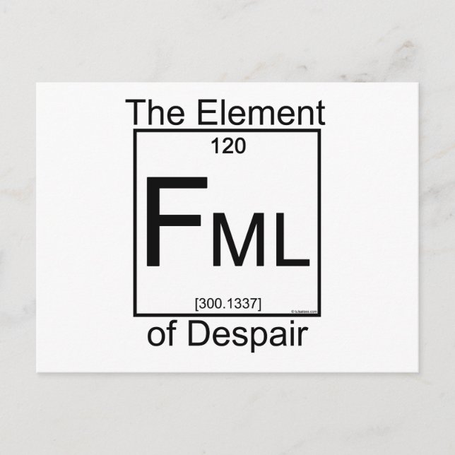Element FML Postcard (Front)