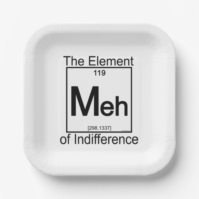 Element MEH Paper Plates (Front)