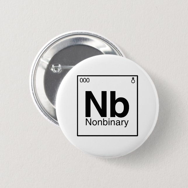 Element NB - Nonbinary Periodic Table Button (Front & Back)