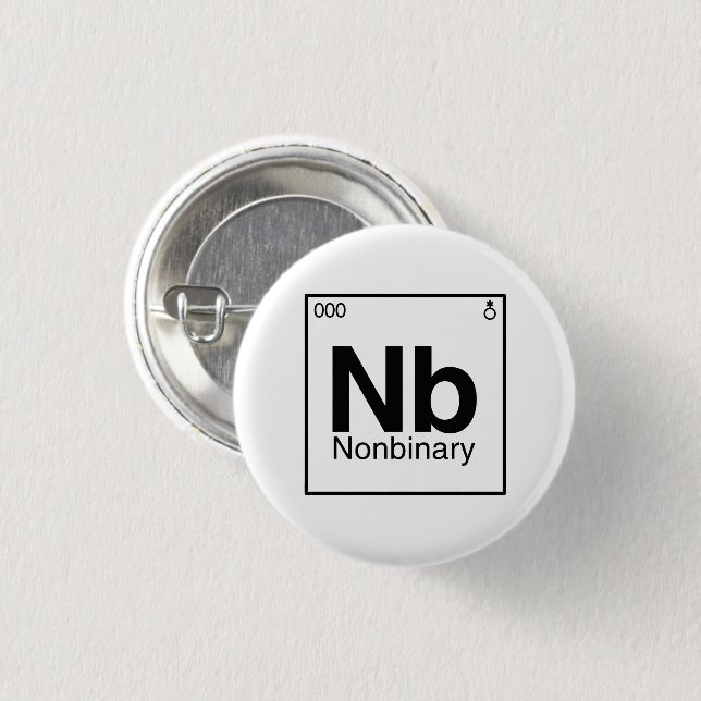 Element NB - Nonbinary Periodic Table Button (Front & Back)