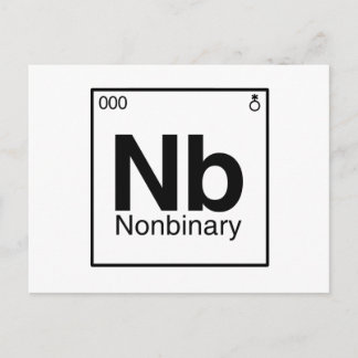 Element NB - Nonbinary Periodic Table Postcard
