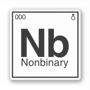 Element NB - Nonbinary Periodic Table Sticker