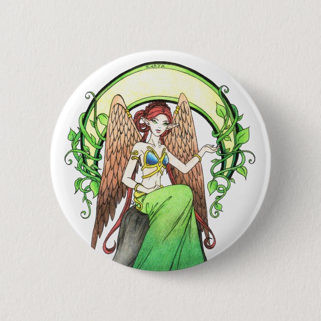 Element of Earth Button (Front)